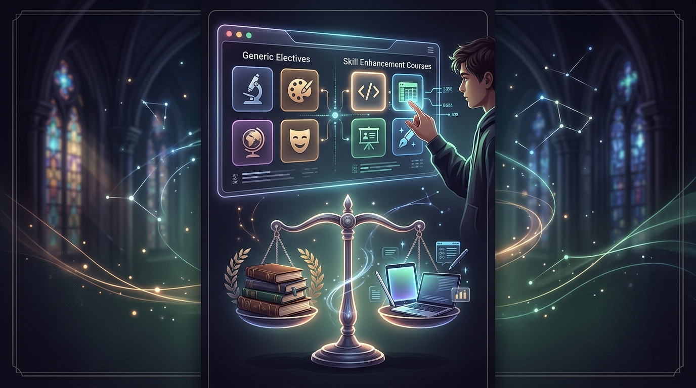 Illustration for DU GE, SEC & VAC Course Selection 2026: The Ultimate Guide for High SGPA