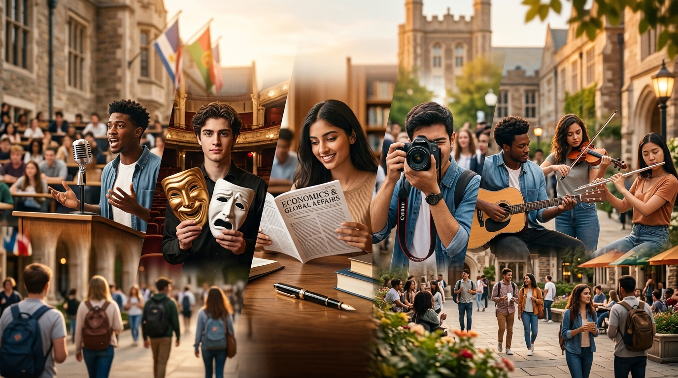 Illustration for DU Societies & Clubs 2026: How to Join, Audition Tips & Top Societies Across North/South Campus
