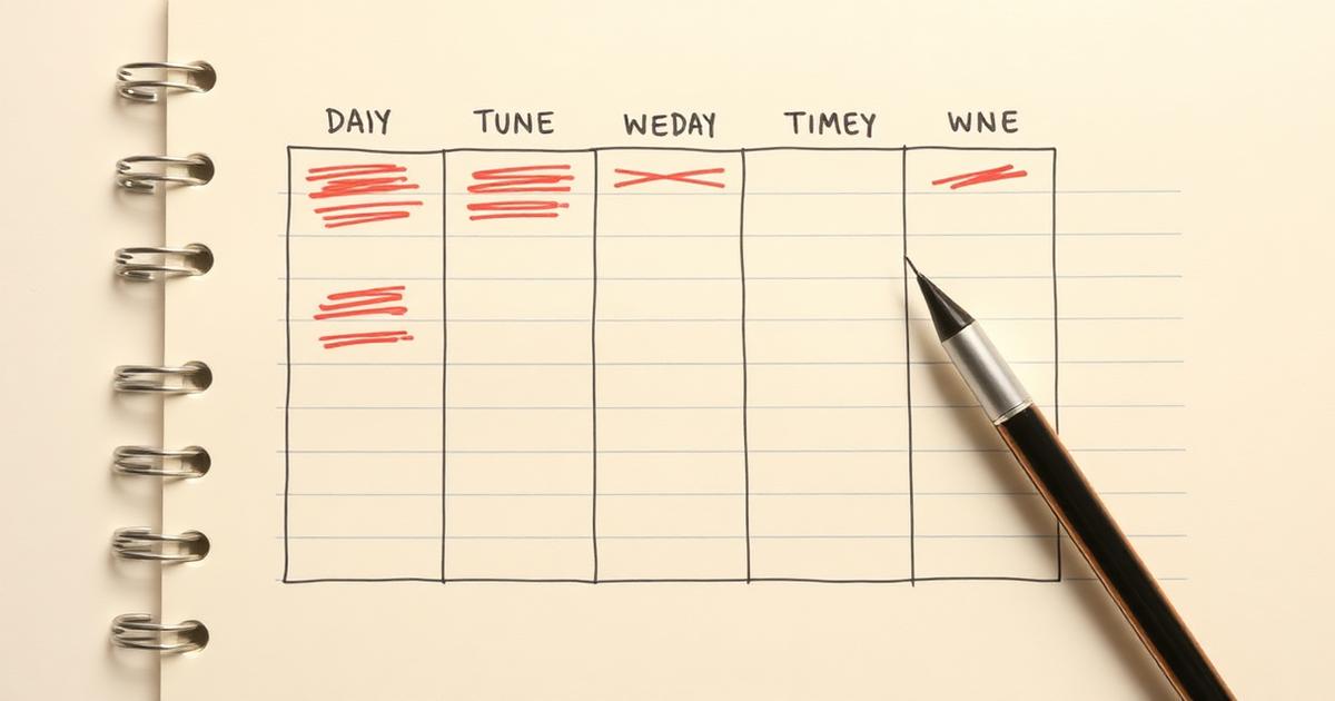 Illustration for Building a College Study Timetable You'll Actually Stick To: Energy-Aware Scheduling